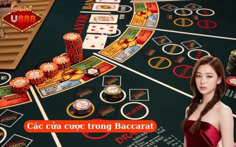 Các cửa cược trong Baccarat