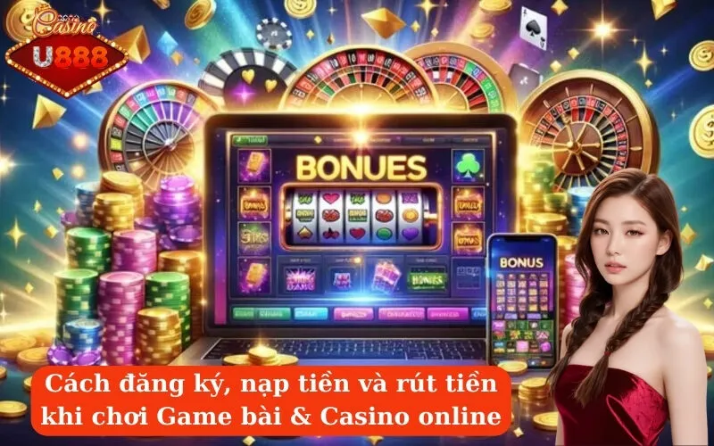 Cách đăng ký, nạp tiền và rút tiền khi chơi Game bài & Casino online