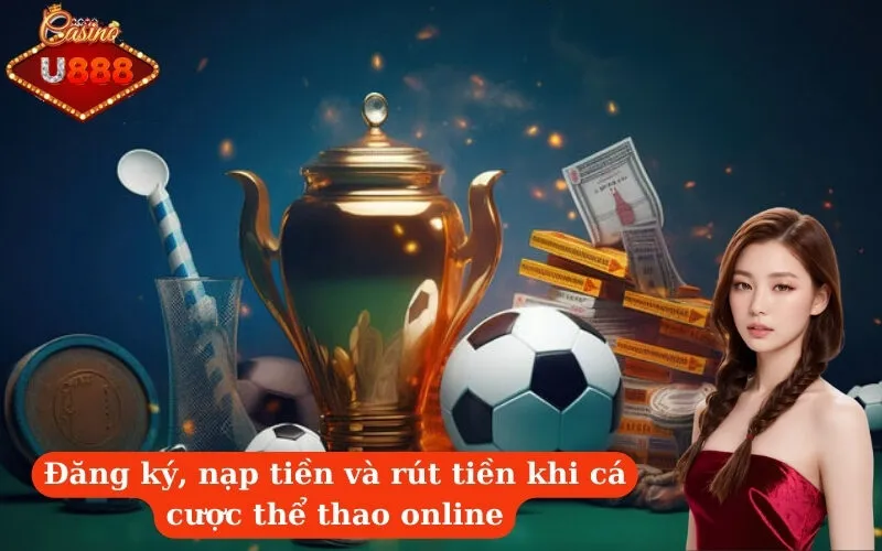 Đăng ký, nạp tiền và rút tiền khi cá cược thể thao online