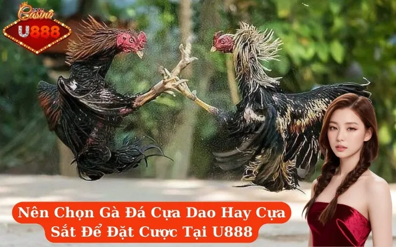 Nên Chọn Gà Đá Cựa Dao Hay Cựa Sắt Để Đặt Cược Tại U888